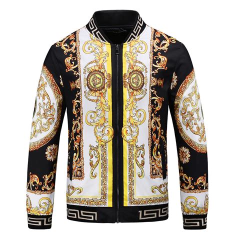 pre death versace harlequin sports jacket|Men's Luxury and Designer Jackets & Coats .